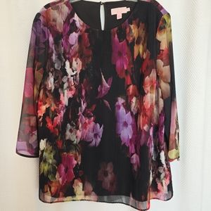 Ted Baker London Floral Blouse, Size 10 / Ted Baker Size 4